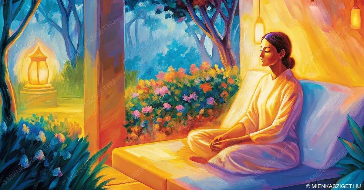 A vezetett meditációhoz szükséges előkészületek: nyugodt helyszín, kényelmes ülőhelyzet, előre választott téma és zene, valamint zavaró tényezők eltávolítása a mélyebb ellazulás érdekében.